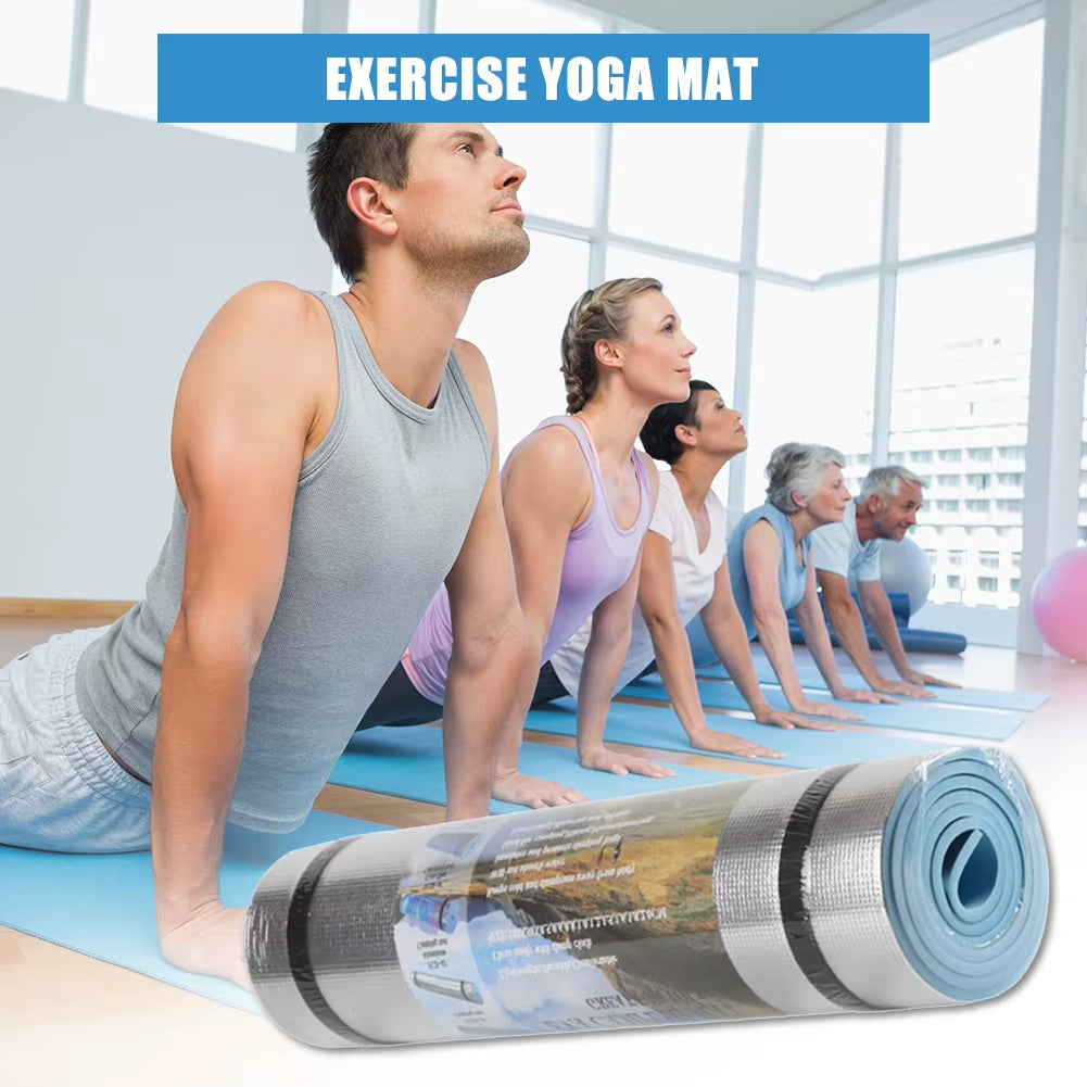 1800X500X6Mm EVA Yoga Mat 6Mm Thick Yoga Gym Exercise Mat Moisture-Proof Fitness Yoga Accessories Outdoor Camping Picnic Mat