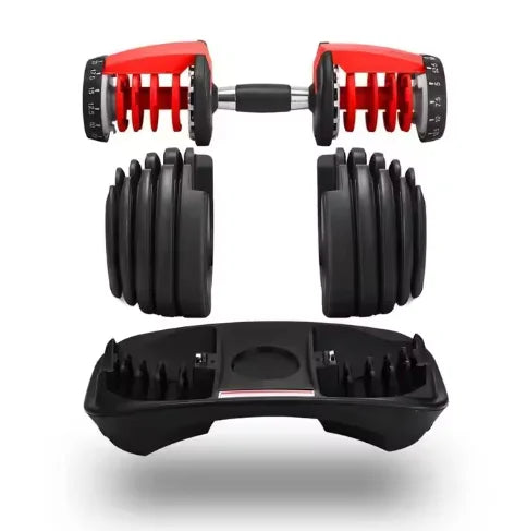 World Class Manufacturer 24KG Adjustable Dumbbells Set for Gym or Home