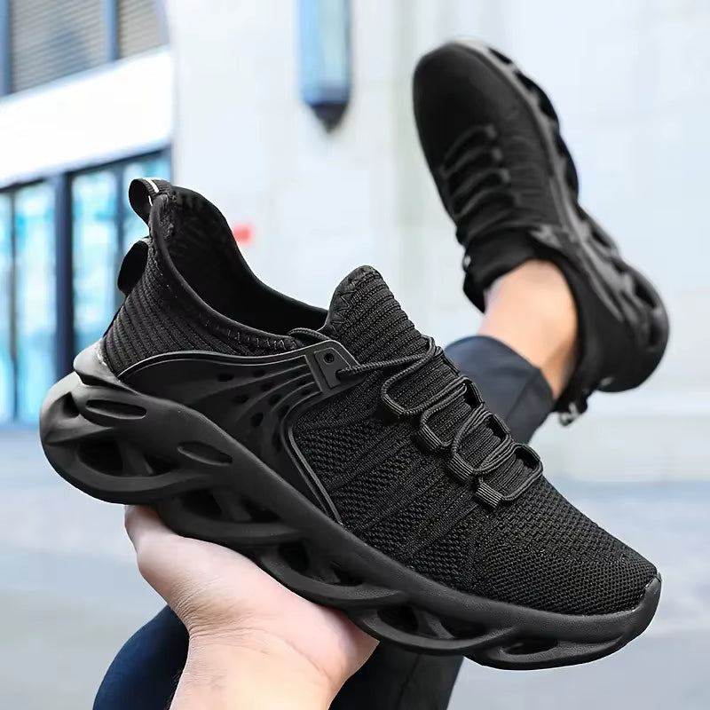 New Fashion Green Men'S Running Shoes Big Size 48 Breathable Blade Shoes Trainers Men Lightweight Sports Shoes Zapatillas Hombre
