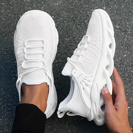 New Fashion Green Men'S Running Shoes Big Size 48 Breathable Blade Shoes Trainers Men Lightweight Sports Shoes Zapatillas Hombre
